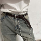 Hand-woven Decorative Pearl Waist Chain