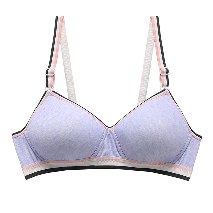 Women's Non-Wireless Pure Cotton Sports Bra Cotton Thin Underwear Bra