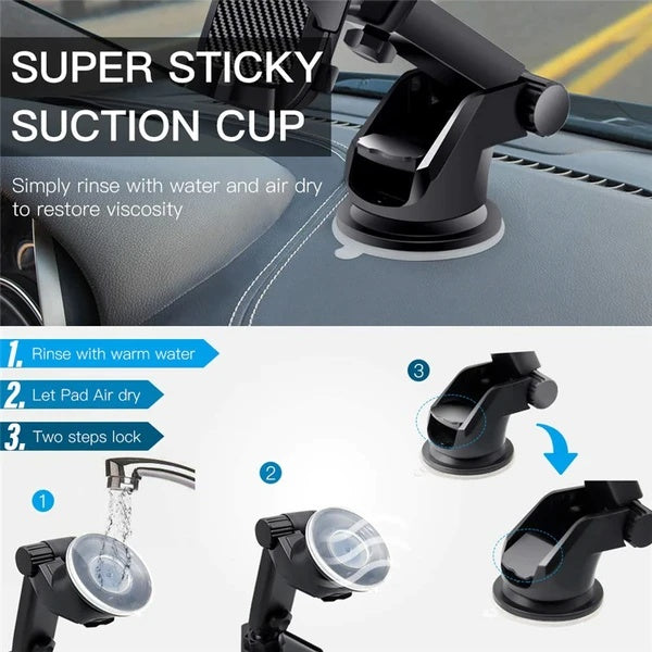 360Universal Mount Holder Car Stand Windshield For Mobile Cell Phone GPS