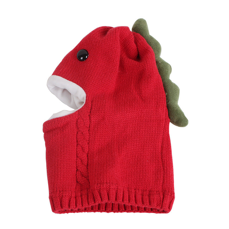 Children's Hat And Scarf With One Plus Velvet