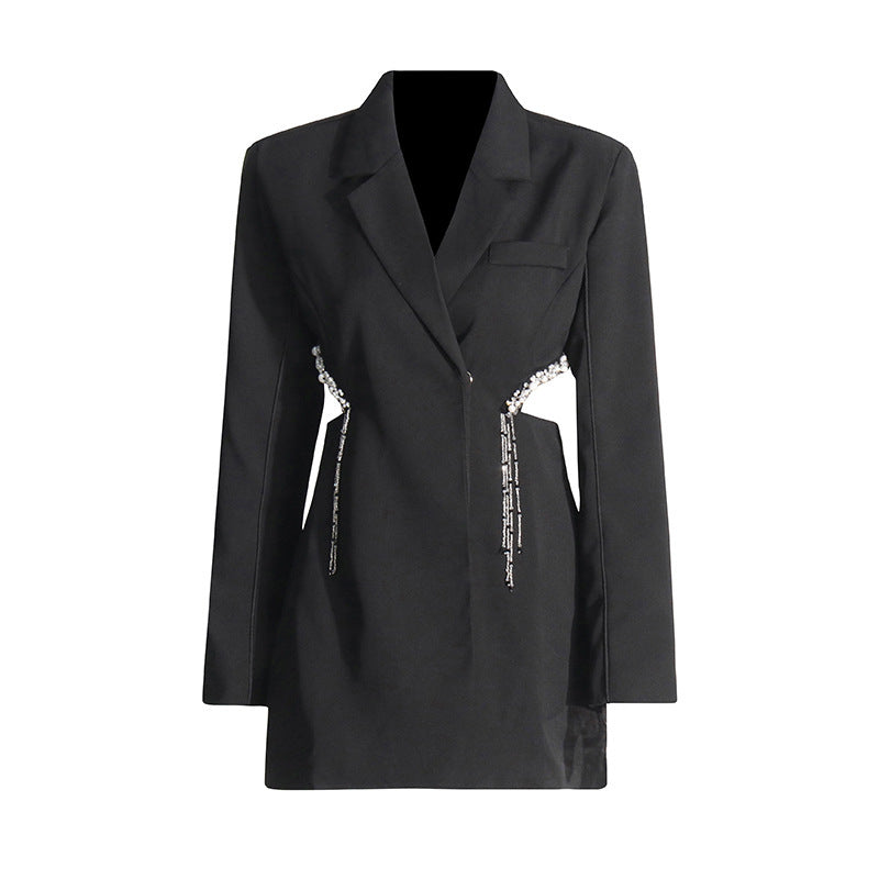 Midriff Outfit Top Temperament Slim-fitting Suit Women's