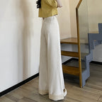 Tea Gray Flared Jeans Women's High Waist Slimming Bootcut Pants