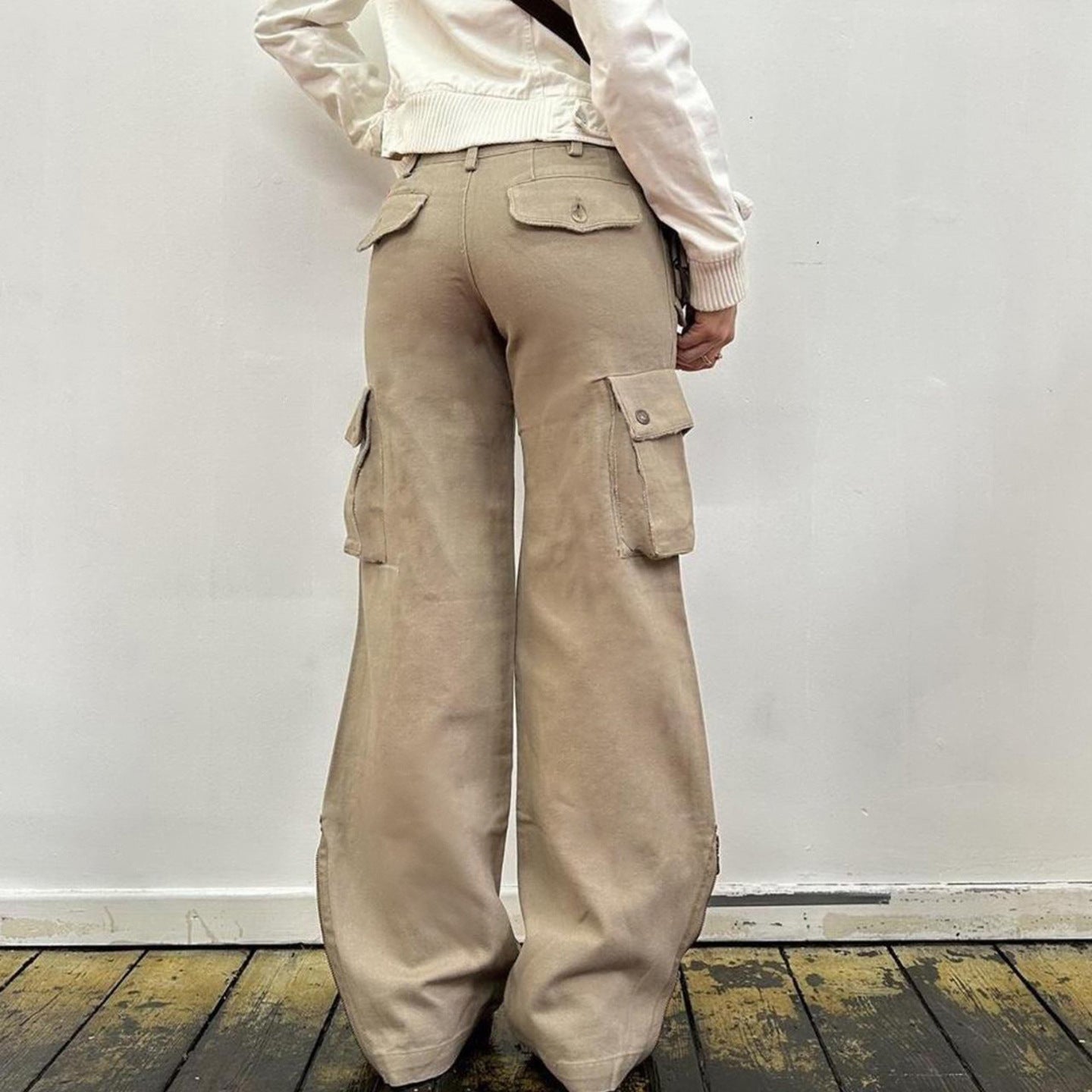 Fashion Street Casual American Worn Looking Washed-out Jeans