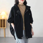 Fashion Casual Middle-aged Mom Hooded Younger Jacket Jacket