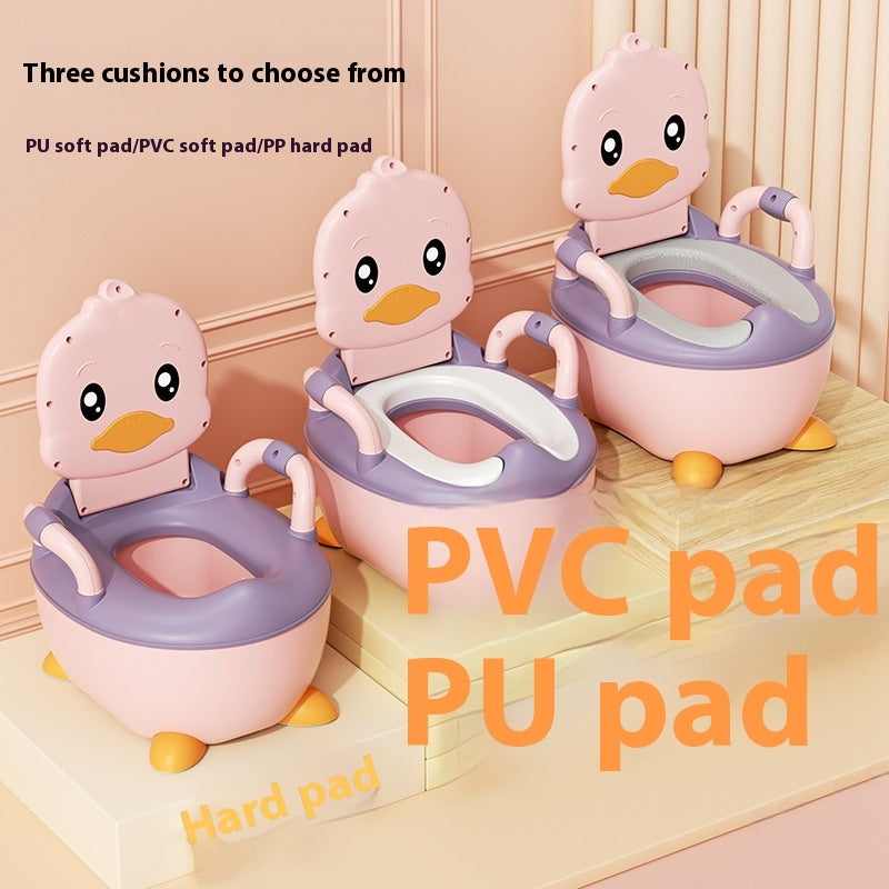 Upgraded Plus-sized Soft Cushion Infant Children Duck Toilet Home