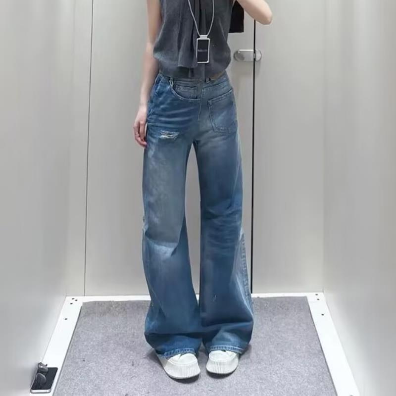 Ripped Fashion Special Women's Clothing Denim Trousers