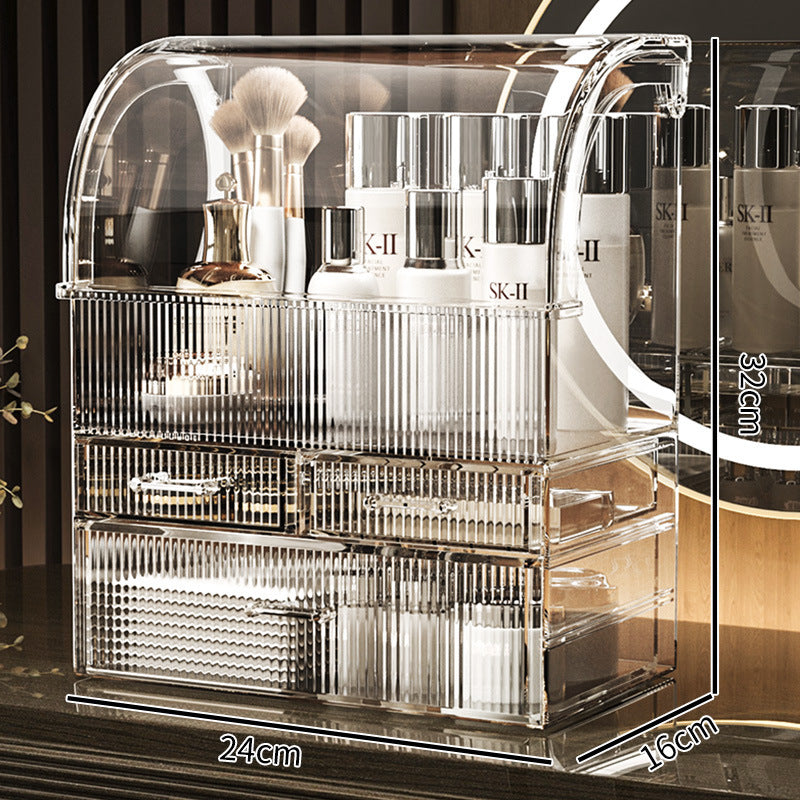 Cosmetics Desktop Dresser Dustproof Large Capacity Household Storage Box